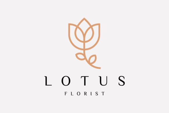 Download Lotus Floral Logo Design Template - Floral Collection