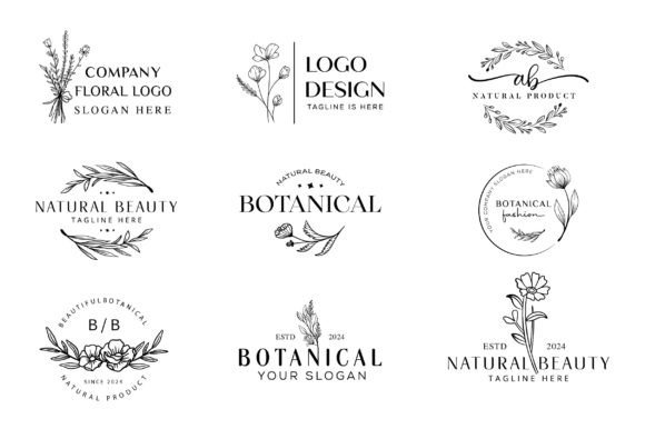 Download Botanical &amp; Floral Logo - Floral Collection