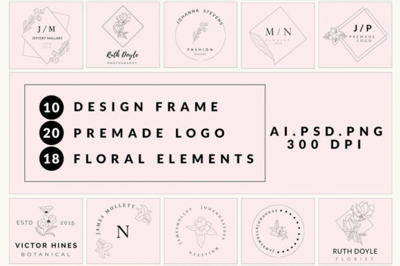 Download Hand Draw Floral Logo - Floral Collection