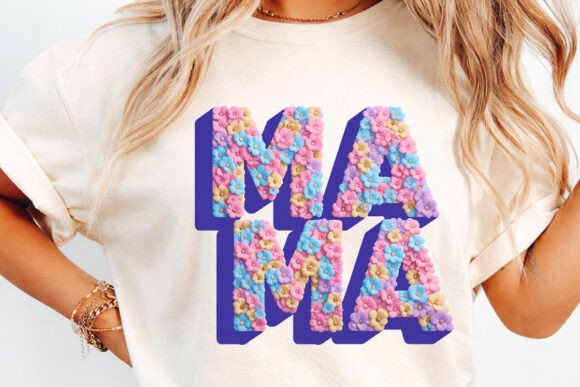 Download Colorful Floral MA Bubble Letters PNG - Floral Collection