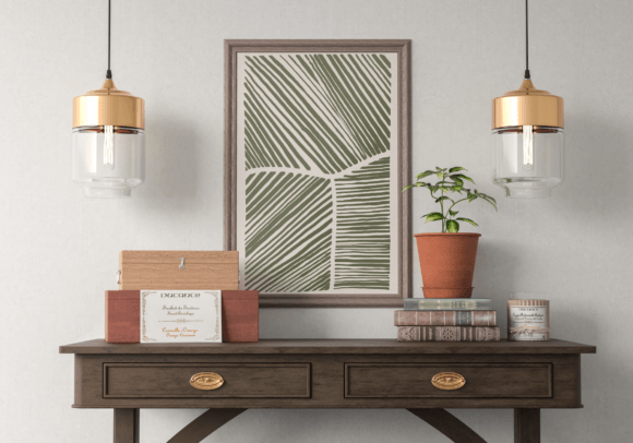 Download Abstract Painting Green Lines Art - Green Collection
