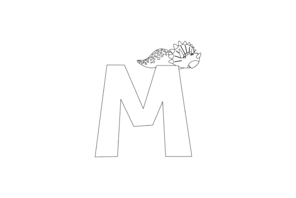 Download Dinosaur Alphabet Graphic Coloring Page - Premium Resources