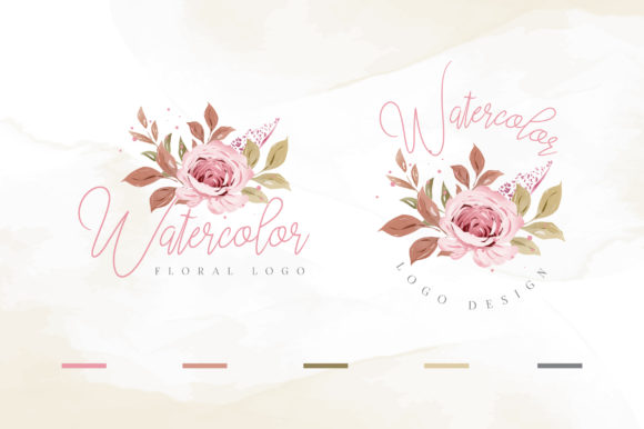Download Watercolor Floral Logo Template - Floral Collection