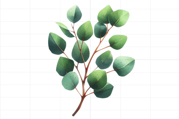 Download Eucalyptus Clipart. Watercolor Greenery - Green Collection