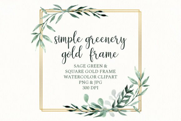Download Leaves Gold Frame, Floral Square Border - Floral Collection